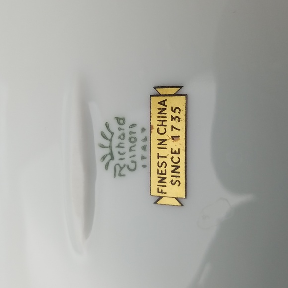 Vintage Richard Ginori Italy Scalloped Shell Fruits Serving Platter - Picture 4 of 15